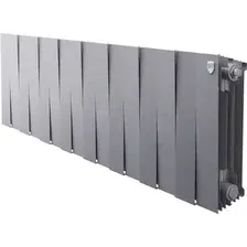 Биметаллический радиатор Royal Thermo PianoForte 300 Серебристый (16 секций)