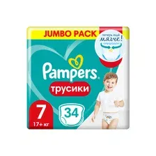 Трусики-подгузники Pampers Pants 7 (34 шт)