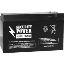 Аккумулятор для ИБП SECURITY POWER SP 12-7,2 F2