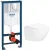 Унитаз подвесной Lauter Sulzdorf + GROHE Rapid SL 38721001 (белый с микролифтом)