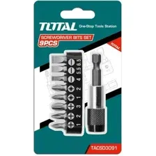 Набор бит TOTAL TACSD3091 (9шт)