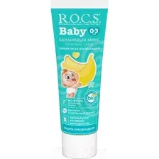 Зубная паста R.O.C.S. Baby нежный уход. Банановый микс от 0 до 3 лет (45г)