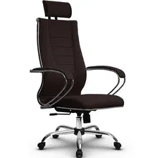 офисное компьютерное кресло Кресло SynchroSit 10 B2-135K, темно-коричневый
