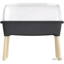 Горшок-теплица Prosperplast Planter Wood High Set на ножках ISEW780H-S433 (антрацит)