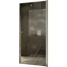 Душевая дверь MaybahGlass 80x198 MGD-804-5 (бронзовое стекло/хром матовый)