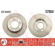 Тормозной диск TRW DF2805