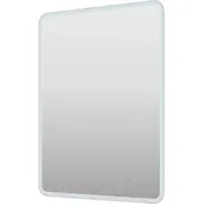 Зеркало Пекам Marta 80x100 / marta-80x100scl (с подсветкой, сенсором на прикосновение и часами)