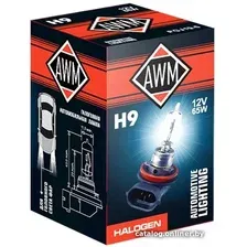 Галогенная лампа AWM H9 12V 65W PGJ19-5 1шт