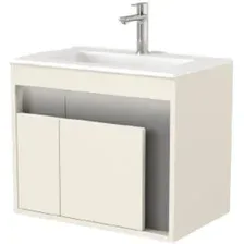 Дабер Тумба под умывальник 016 WeltWasser Deilbach 7517-60 Т16.6W.0.19_light (с подсветкой, бежевый/серый)