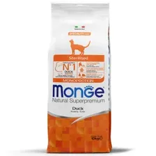 10кг Корм Monge Cat Monoprotein Sterilized Duck для стерилизованных кошек с Уткой "Ритейл"