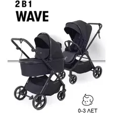 Универсальная коляска Rant Basic Wave RA162 (2 в 1, black)
