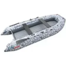 Надувная лодка Roger Boat Trofey 2900 (без киля, битое стекло/серый комби)