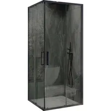 Душевой уголок MaybahGlass MGY-1328-6 (графит стекло/черный)