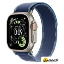 Умные часы Apple Watch Ultra 3 LTE 49 мм (титановый корпус, природный/синий, нейлоновый ремешок разм