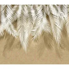 Фотообои листовые Citydecor Пальмовые листья (300x260, бежевый гранж)