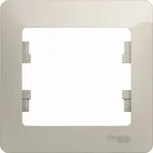Рамка Systeme Electric Glossa GSL000901 (молочный)