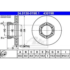 Тормозной диск ATE 24.0130-0198.1