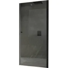Душевая дверь MaybahGlass 90x198 / MGD-812-6 (графитовое стекло/черный)