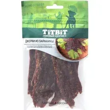 Лакомство для собак TiTBiT Меню от Шефа Джерки мясные из ягненка 70 г