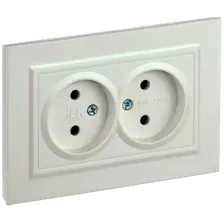 Розетка IEK Brite BR-R20-10-K36-F (жемчуг)