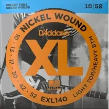 Струны для гитары D'Addario EXL140 XL Nickel Wound Light Top/Heavy Bottom 10-52