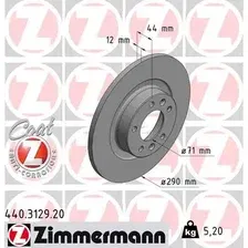 Тормозной диск ZIMMERMANN 440.3129.20 полный , задняя ось