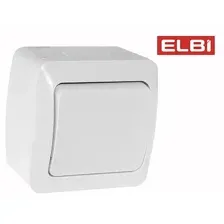 Выключатель 1-кл наружный EL-BI, Eva IP54, 554-011500-200