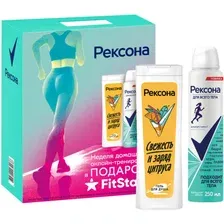 Подарочный набор Рексона Спорт  Fitstars, антиперспирант  гель для душа, 250200 мл