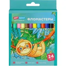 Фломастеры ArtSpace Милые зверушки WP24_26940 (24 цв)