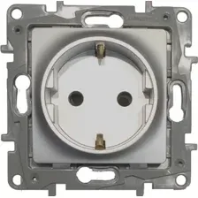 Розетка Legrand Etika 672421 (алюминий)