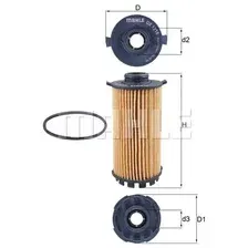 Фильтр масляный MAHLE OX 1218D