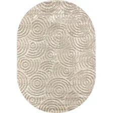 Ковер для жилой комнаты Valentis Juno E908AP-BEIGE-OVAL (2x3)