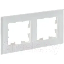 Рамка для выключателей и розеток IEK Brite BR-M22-G-31-K01 (белый матовый)