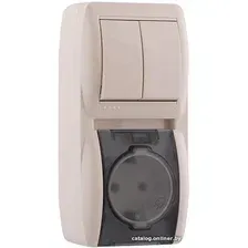 Розетка Lezard Nata 710-0300-173 (кремовый)