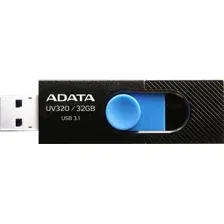 USB Flash ADATA UV320 32GB (черный/голубой)
