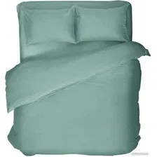 Евро комплект постельного белья Нордтекс Verossa Евро Melange Emerald VRM 2515 Emerald Д12 23