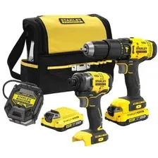 Набор электроинструмента Stanley SFMCK465D2S (шуруповерт, винтоверт, 2 АКБ, сумка)