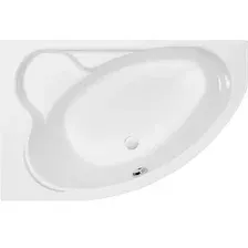 Ванна Cersanit Kaliope 153x100 L 63441 (с каркасом и сифоном Prime черный)