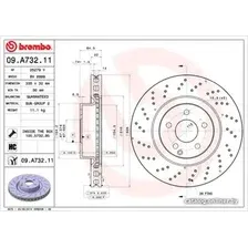 Тормозной диск Brembo 09A73211