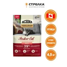 Сухой корм ACANA Indoor Adult Cat для кошек / птица + рыба /  4.5  кг