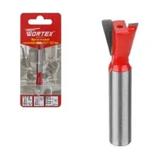 Фреза по дереву пазовая ласточкин хвост 12,7х12,7х45 мм WORTEX 