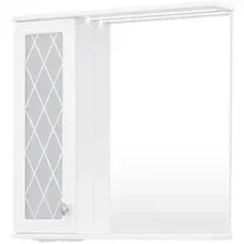 Volna Шкаф с зеркалом Milena 70 L (белый)
