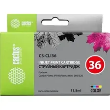 Картридж CACTUS CS-CLI36 (аналог Canon CLI-36)
