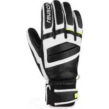 Перчатки лыжные Reusch Master Pro / 6101109-7746 (р-р 10, Black/White/Safety Yellow)