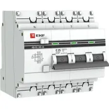 Дифференциальный автомат EKF PROxima АД-32 3P+N 25А30мА DA32-25-30-4P-pro