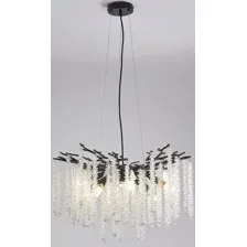 Подвесная люстра Estares Roxana 65 E14х8 R-600x1200-BLACK/CRYSTAL-220-IP20
