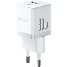 Сетевое зарядное Baseus Palm Fast Charger C+U 30W EU P1011160A213-00 (белый)