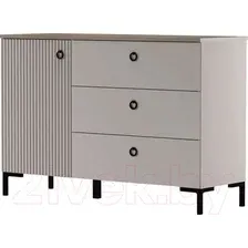 Тумба Black Red White Domenica KOM1D3S (глиняный серый/дуб сильвержек ореховый)