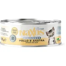 Консервированный корм для кошек Naxos Kitten курица/утка 85 г