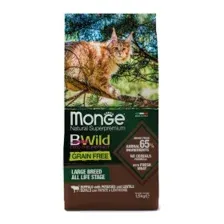 Корм Monge Cat Bwild Grain Free Large Breed (Буйвол) для кошек 1,5 кг